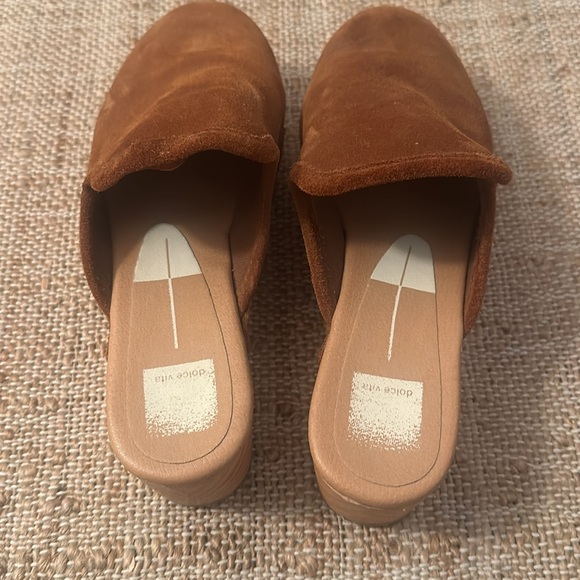 Dolce Vita Closen Wooden Clogs Brown Sz 8.5 Anthropologie - Picture 5 of 7